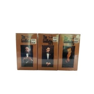 Vintage The Godfather 3 VHS Tape Set Collection